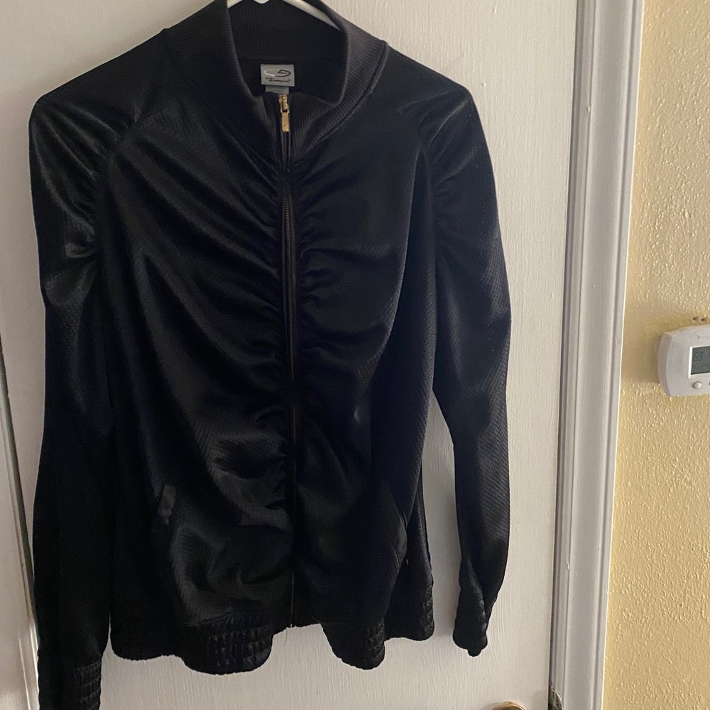 C9 by Champion ruched zip-up mesh jacket w/pockets